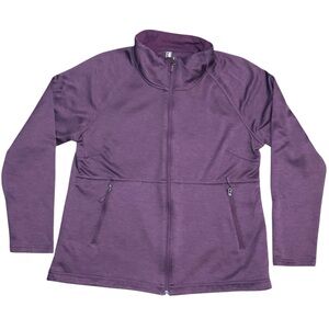 Kirkland Women's Jacket Purple Full Zip up Size Large EUC